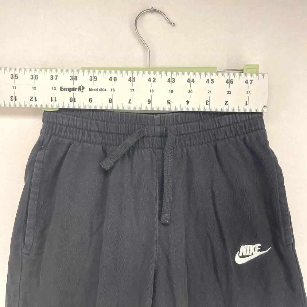 Nike Embroidered Cotton Shorts Kids Size M Black‎ Color